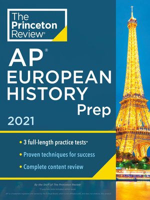 cover image of Princeton Review AP European History Prep, 2021
